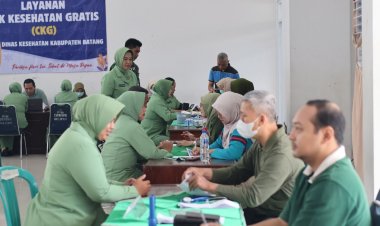 Sambut HUT TNI dan HUT Kodam IV/Diponegoro, Kodim 0736/Batang Gelar Bhakti Kesehatan